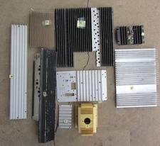 9 Aluminum Heat Sinks: approx. 15 lbs of Assorted Small to Medium