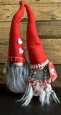 Gnome Lovers Love Hearts 1 Piece 14 Inch Tall  NWT Valentines Day