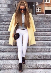 zara straight cut coat