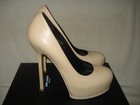 100% AUTHENTIC NEW WOMEN YVES SAINT LAURENT TRIBUTE CREAM PUMP/HEELS US 10 — photo 3