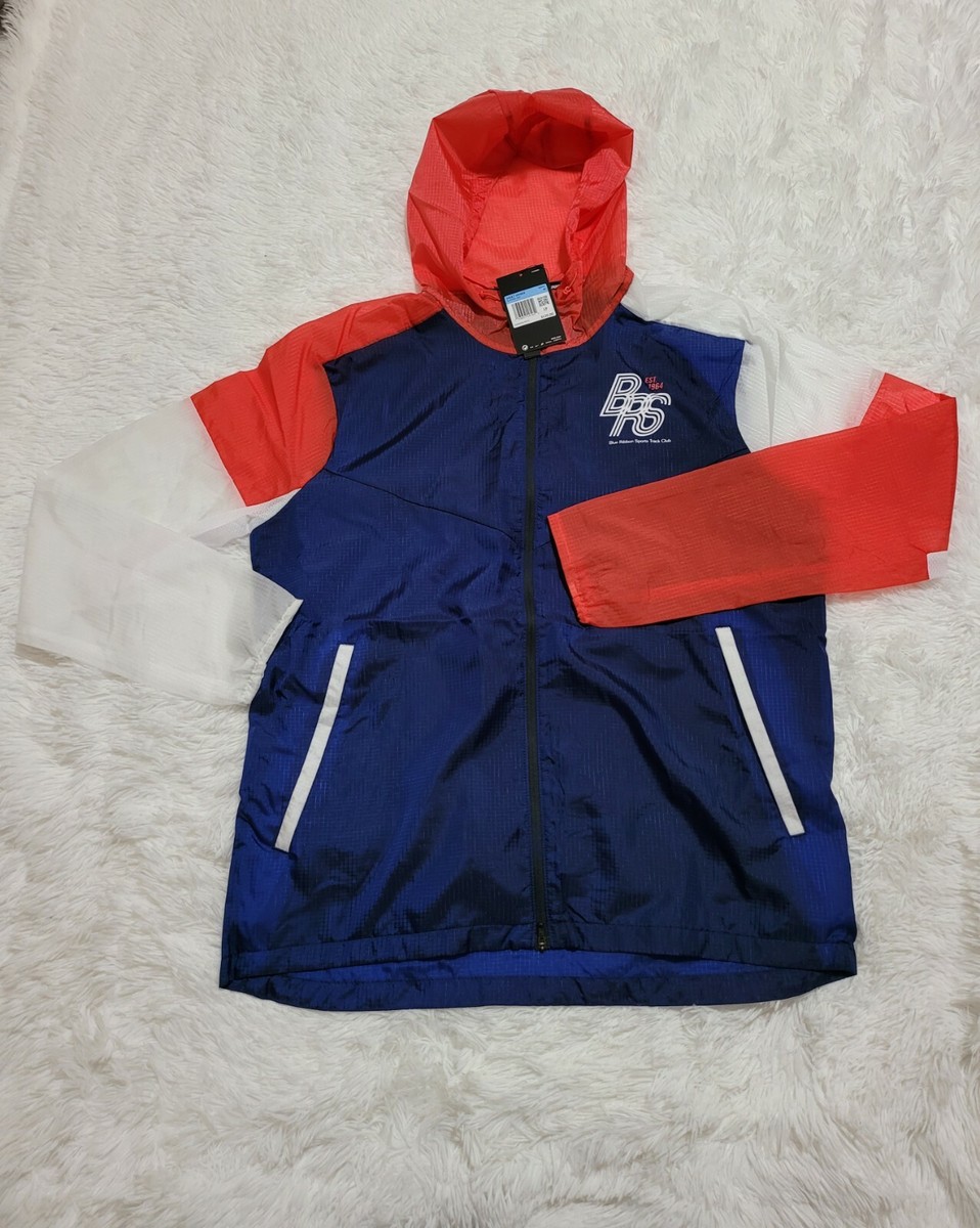 Mens Medium Nike Blue Ribbon Sports Running Jacket Blue/Red Void CJ4502-492 | eBay