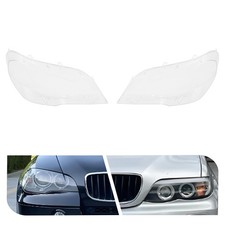 Linke und rechte Seite Scheinwerferglasabdeckung für 2006-2013 BMW X5 E70