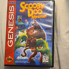 Vintage Scooby-Doo Mystery Sega Genesis Game w/ Case & Original Manual
