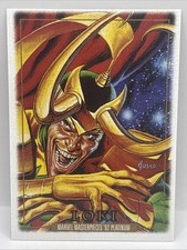 Loki 2024 Marvel Masterpieces ‘92 Platinum Leather Variant Card No. 50 Skybox