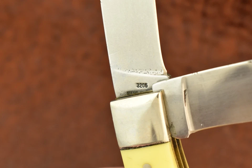 CUCHILLO TRAMPERO JUMBO DELRIN AMARILLO MATADOR TEXAS HECHO EN EE. UU. MOORE MATADOR MATADOR (28361) Foto 3 de 4