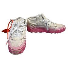 Off-White 3.0 Trainers Pink Ombre White Suede...