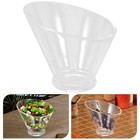  Acryl Slant Salatschüssel Klarer Snackbehälter Lebensmittel Servierschalen für