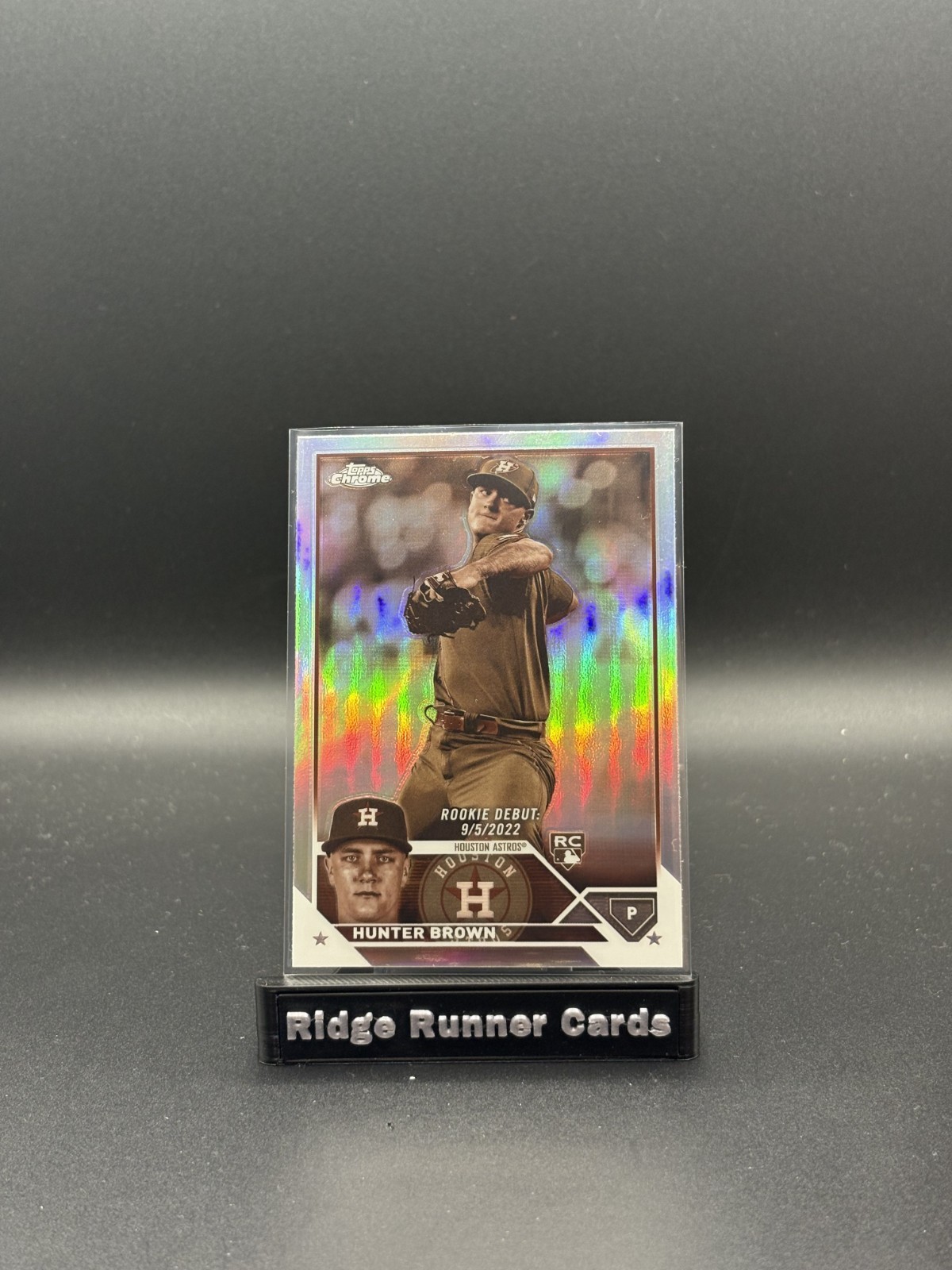 2023 Topps Chrome HUNTER BROWN Rookie Sepia Refractor #197 ASTROS