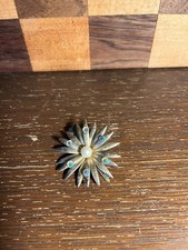Flower Rhinestone Faux Pearl Barrette
