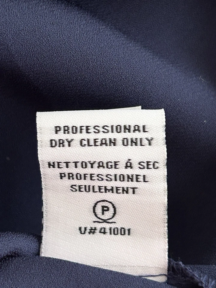 Mini Vestido DVF Diane Von Furstenberg LG Fleurette Bat Wing Rosa Caliente Azul Marino Foto 3 de 4