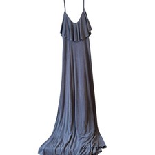 Show Me Your Mumu Renee Ruffle Maxi Dress Sz S Shimmery Dance NYE Glam Event