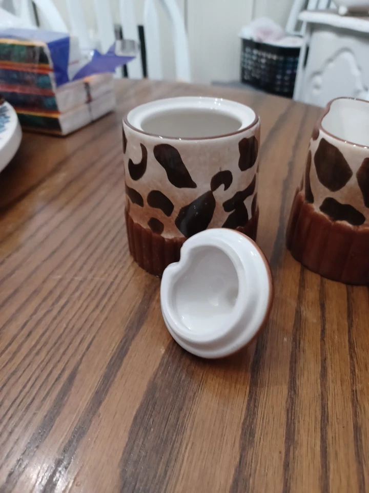 Crema y azucarero Roscher Wild Thing con estampado animal con tapa    Foto 3 de 4