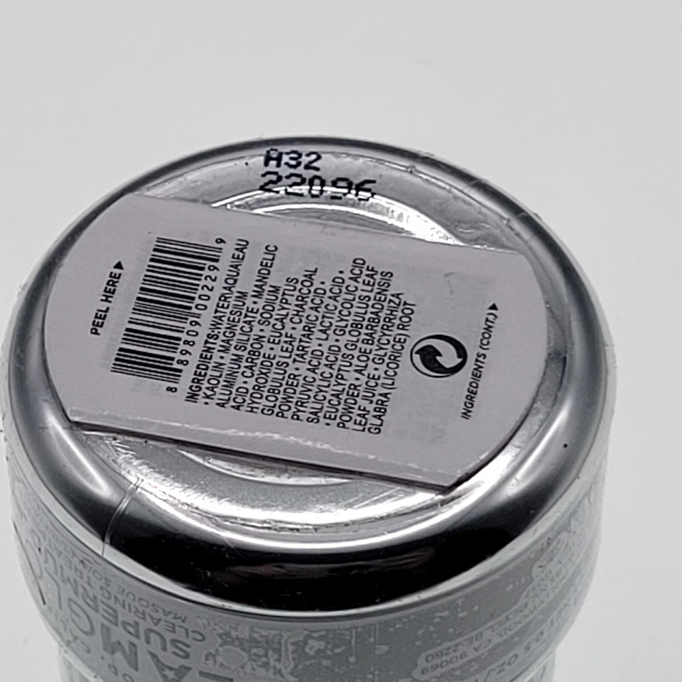 GlamGlow Supermud Clearing Treatment Mask Masque Mini/Travel (0.5 oz) New/SEALED - Image 2 of 4