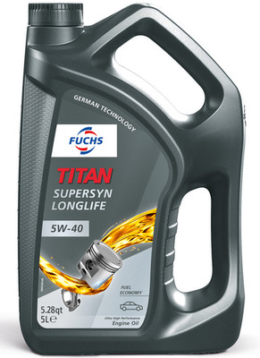 FUCHS TITAN SUPERSYN LONGLIFE 5W-40 Motoröl 5 Liter BMW MB VW RN PSA Porsche