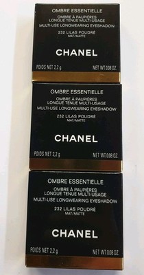 3x Chanel Ombre Essentielle 232 Lila Poudre Matte 3x 2,2g NEU/Ovp