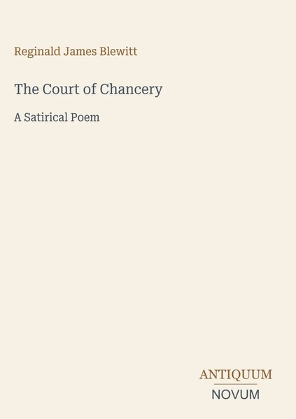 Reginald James Blewitt | The Court Of Chancery | Buch | Englisch (2026)-image