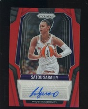 2025 Panini Prizm WNBA Signature Red Prizm Satou Sabally AUTO 25/99