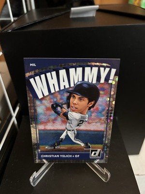 2021 Panini Donruss W10 Christian Yelich SP Whammy Brewers Case Hit