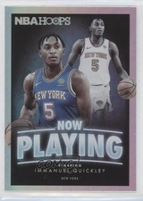 2020-21 Panini NBA Hoops Now Playing Holo Immanuel Quickley #SS-27 1u1