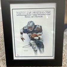Tony Dorsett Signed Photo JSA Certified Dallas Cowboys Ring of Honor Framed