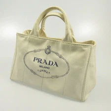 Prada Canapa Shoulder Bag 1BG642 Canvas Vintage Authentic