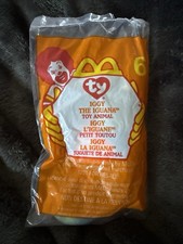 TY   Teenie Beanie Babies Iggy the Iguana  1993 McDonald  s w/errors NEW Unopened