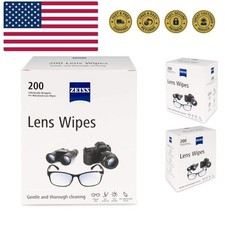 Pre-Moistened Lens Cleaning Wipes, 200 Count