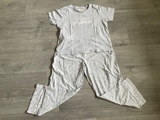 Ladies Matalan Pyjama Set Size Medium grey and white