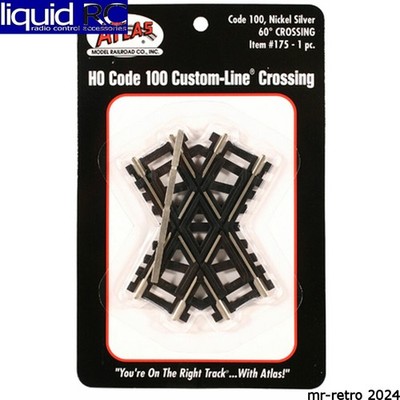 Atlas Trains 175 Ho Code 100 60-Degree Custom Crossing
