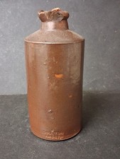 Antique Stoneware Doulton Lambeth Salt Glazed Ink Bottle 14.5cm