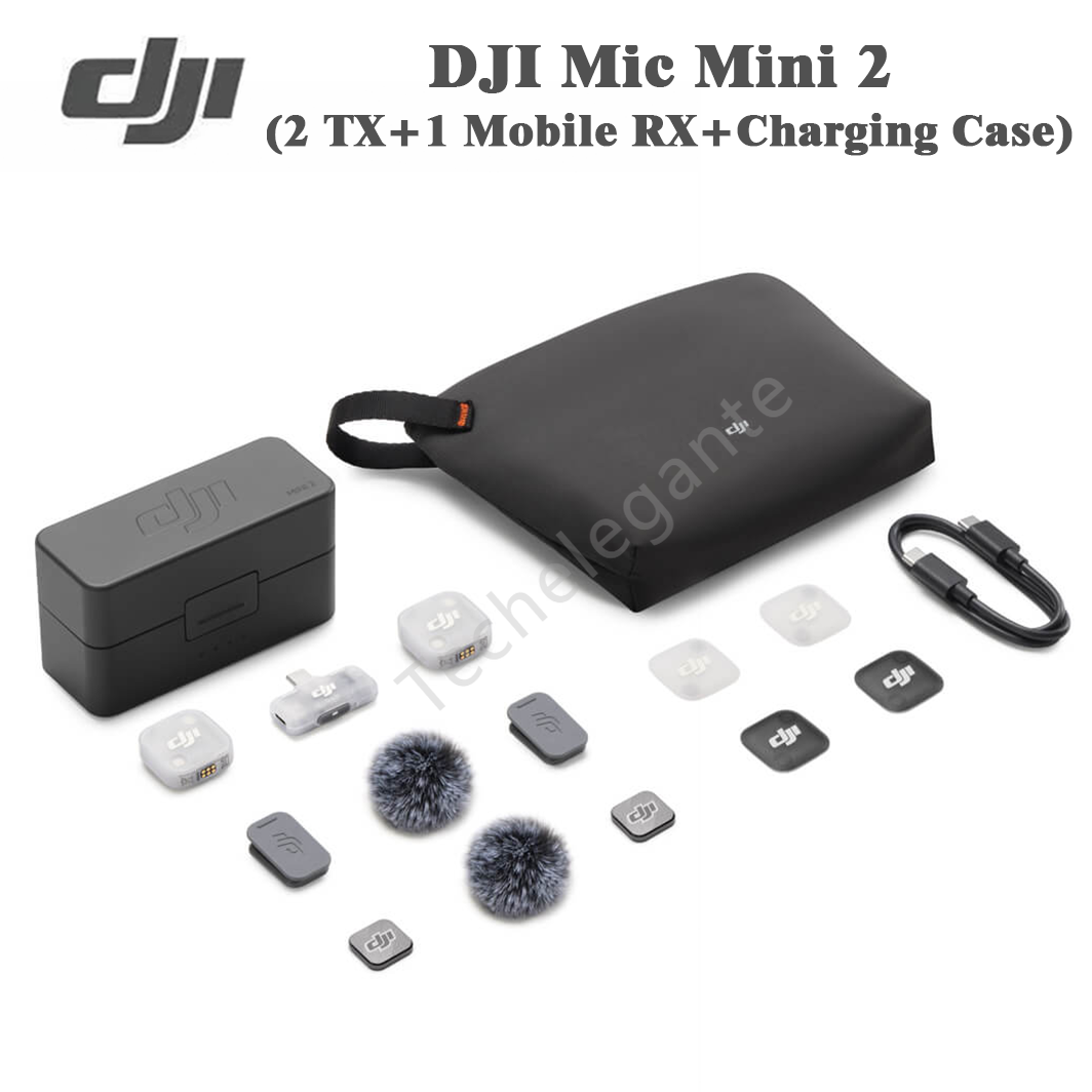 DJI Colourful Mic Mini 2 (2 TX + 1 Mobile RX + Charging Case