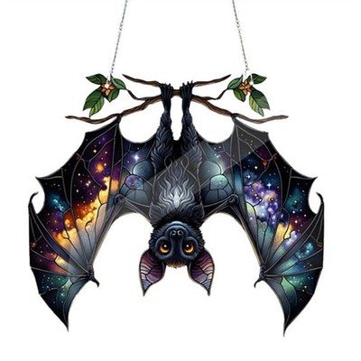 Halloween-Fledermaus-Sonnenfänger Aus Buntglas, zum Aufhängen Am , A5325