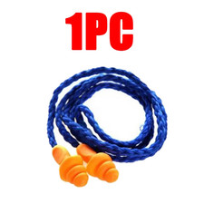 Soft Silicone Corded Ear Protector Soundproof Earmuffs Noise Protection Earplugs