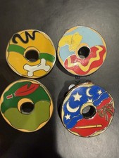 Disney Character Pin Set of 4 - Donut Designs