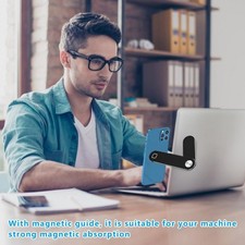 Laptop Phone Holder Side Mount Clip Magnetic Dual Screen Stand Adjustable