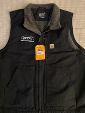 Carhartt Sherpa Lined Loose Fit Work/fun VEST Black 2XL OV4277-M Men's NWT 016
