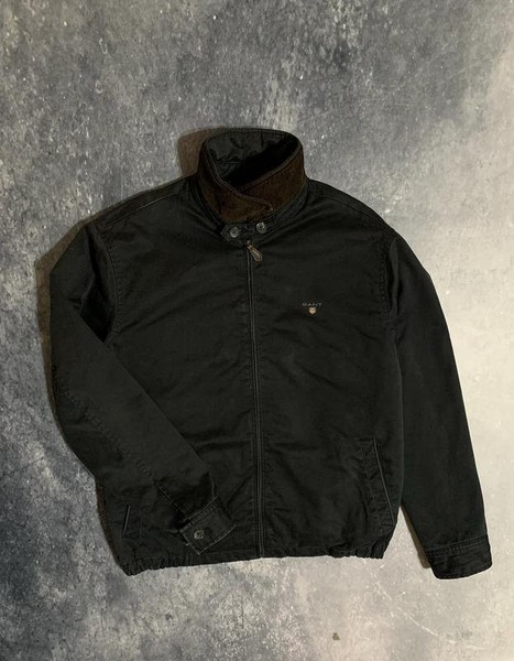 Men Gant Jacket Black Cotton 36 / S / 44