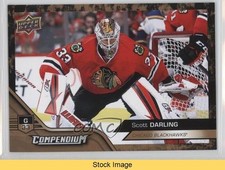 2016-17 Upper Deck Compendium Gold Scott Darling #62 READ 9hd