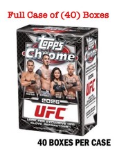 2026 TOPPS CHROME UFC VALUE BLASTER 40-BOX CASE MMA Martial Arts New Presale QTY