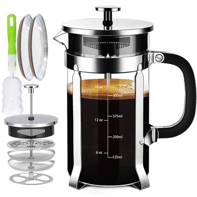 filtre pour french press café, Filtre à café en Acier Inoxydable, 5 Pièces 304, Filtre à café en Acier Inoxydable | Accessoire de Filtre à Détachable | 1000ml filtre pour french press café, Filtre à café en Acier Inoxydable, 5 Pièces 304, Filtre à café en Acier Inoxydable | Accessoire de Filtre à Détachable | 1000ml