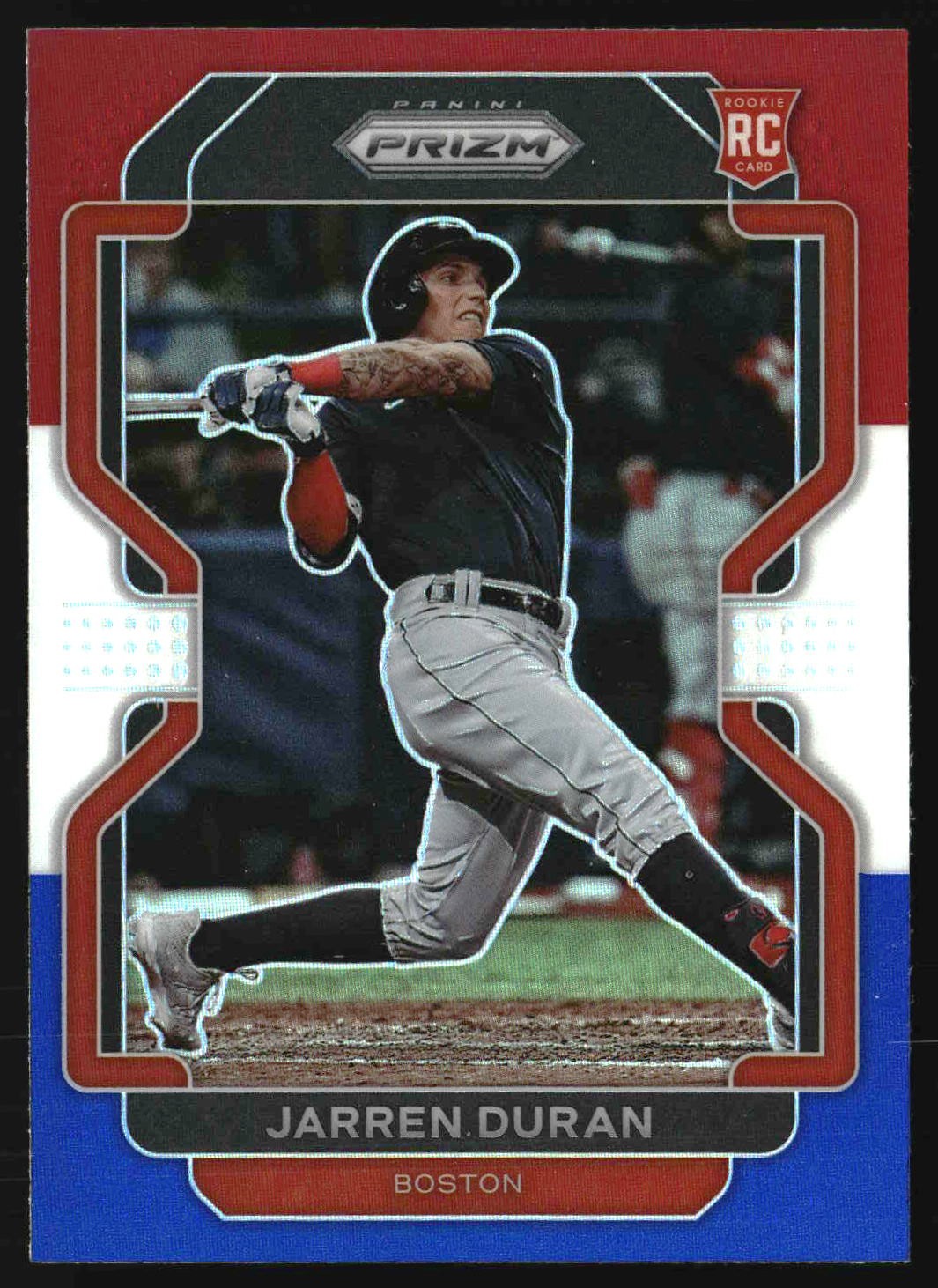 Jarren Duran 2022 Prizm #149 RC Red, White and Blue Prizm