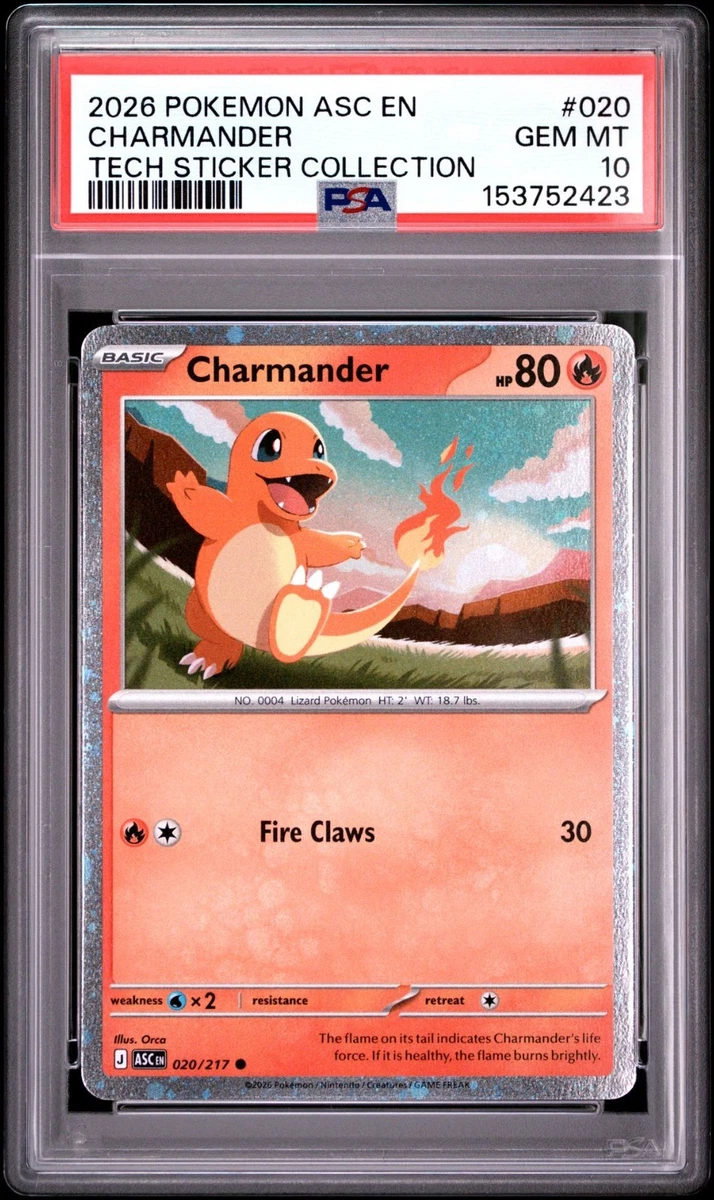 25+ Charmander Holo Pokémon TCG Individual Collectible Card Game