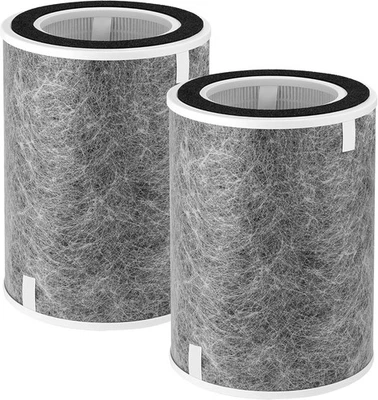 PULLUTY 2-Pack HP202 HP201 Replacement Filter for Shark HP200 Series Air Purifier