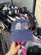 NFL Bud Light Official Beer Sponsor Logo Snapback Cap Adult Adjustable Blue Hat