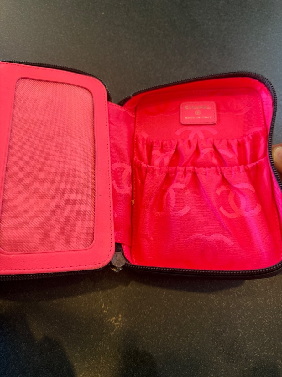 CHANEL ブラックレザー アクセサリーケース Chanel Black quilted leather jewelry case | eBay