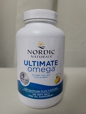 NORDIC NATURALS ULTIMATE OMEGA 1280mg FISH OIL SUPPLEMENT 180ct Exp 10/26