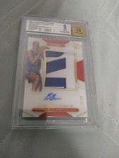 Brandon Boston Jr. RPA 24/24 Gold Auto Panini NBA Clippers BGS9 AUTO10
