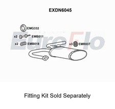 Rear Muffler Silencer Insert Exhaust System Fits Nissan X-Trail EuroFlo EXDN6045