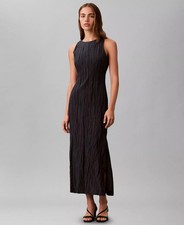 Calvin Klein Women's Dress Sz XL Sleeveless Crinkle