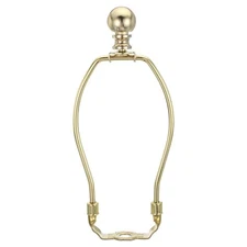 1 Set 6.5-inch Lamp Harp Kit with Finial Gold Tone Shade Bracket Holder